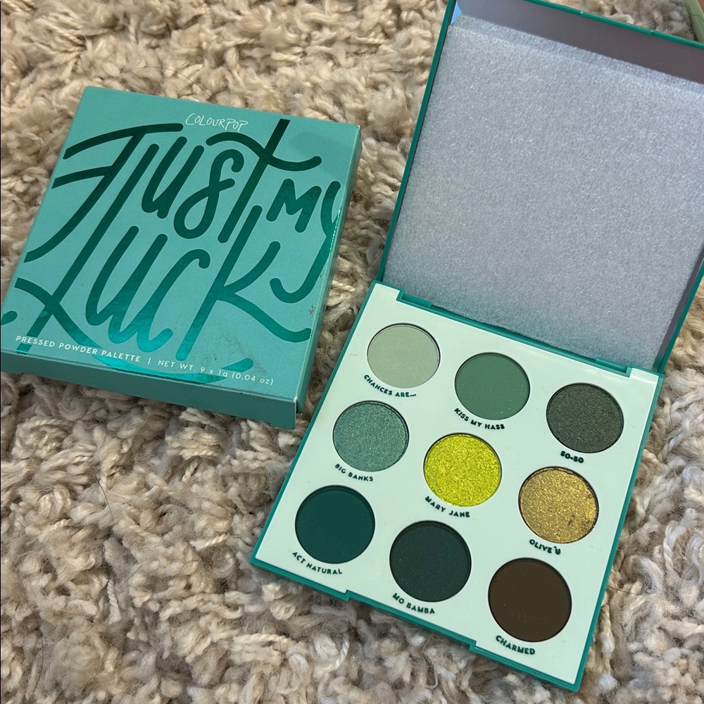 NIB ColourPop, Just My Luck Palette